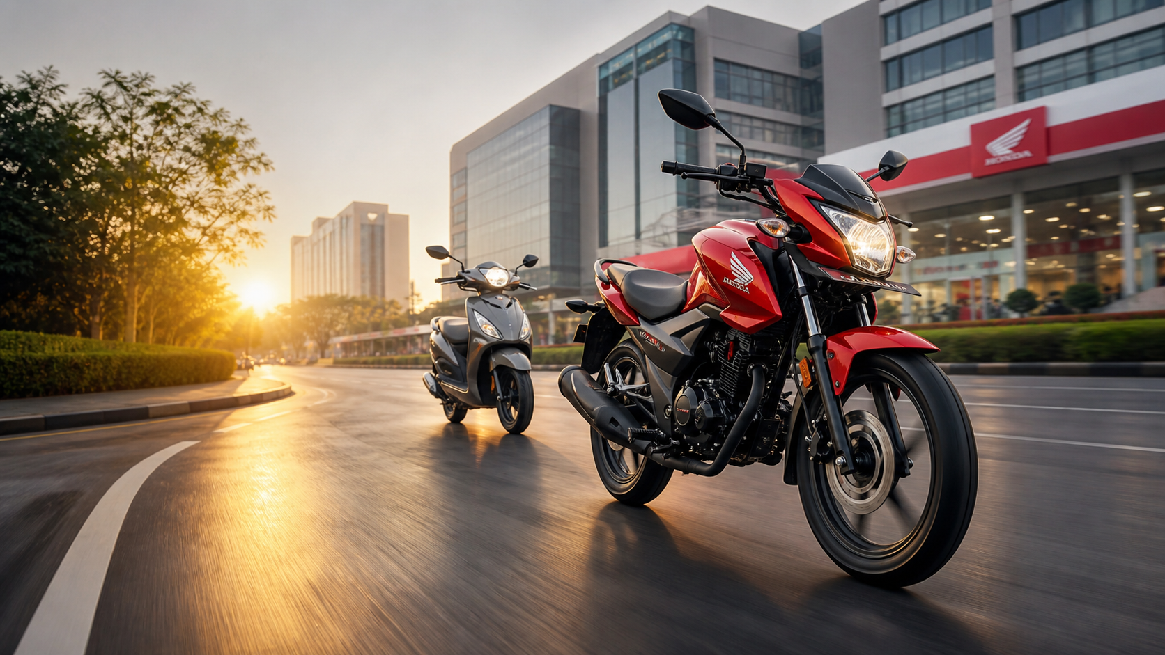 Honda two wheeler motion hero