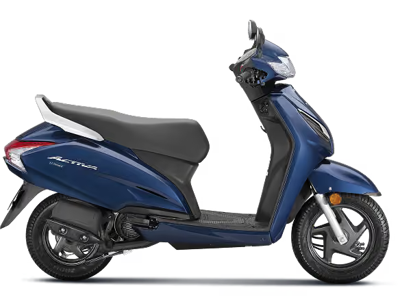 Honda Activa110 Decent Blue Metallic side view
